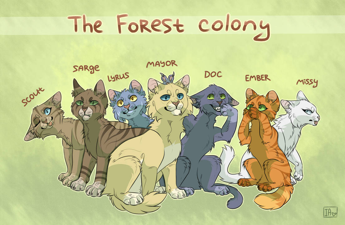 Forest colony / Cattails by solomoru on DeviantArt