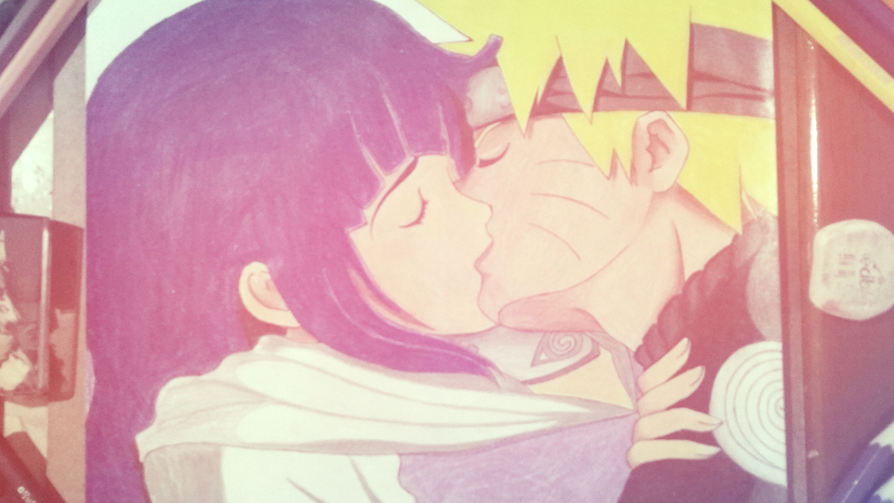 Desenhando Naruto & Hinata Se Beijando, How to Draw 