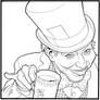 Mad Hatter Line Art