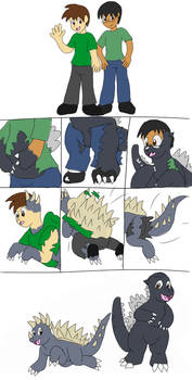 Kaiju cuteness! Godzilla and Anguirus tf