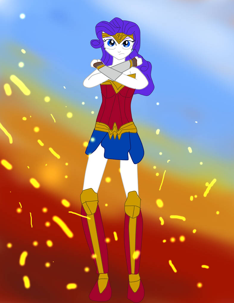 EQG Rarity Wonder Woman style by Jonesycat79 on DeviantArt
