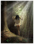 Sadness in the forest by pincel3d