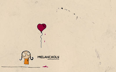 Melancholy girl ink