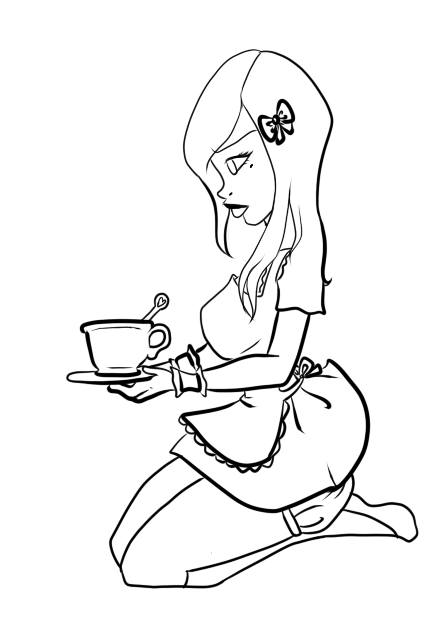 Girl lineart