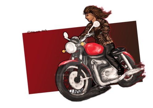Ezri's motorbike commission / Ready!