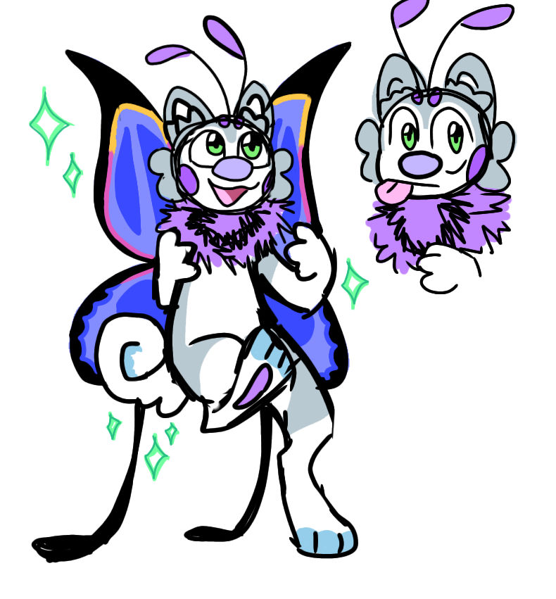 Fluffy ref sheet by Scriblyn on DeviantArt