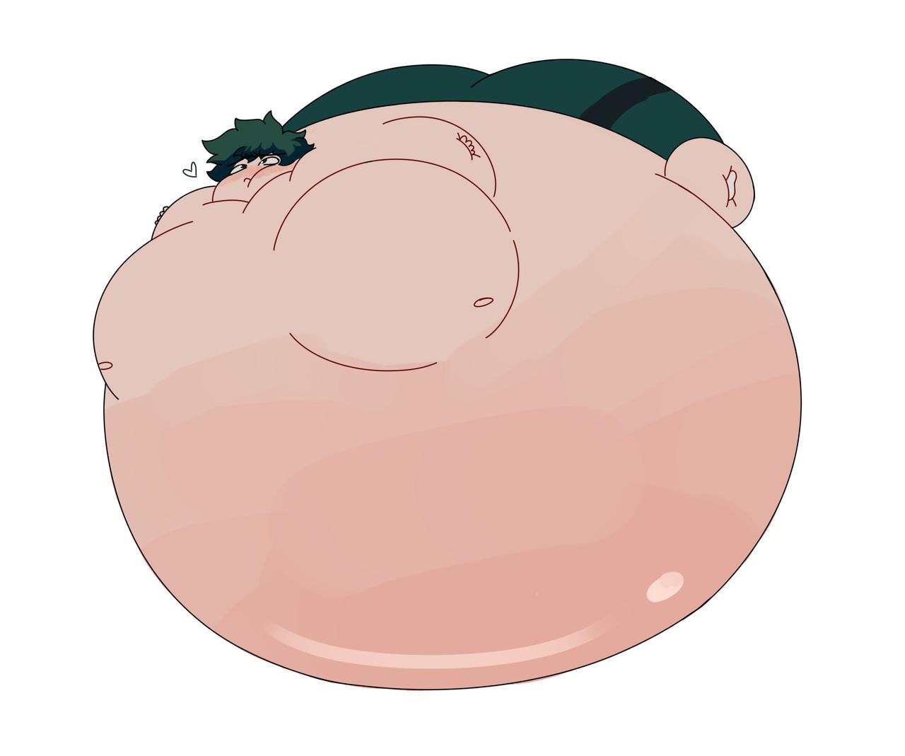 Body Inflation Mha Commission - Deku Inflation 2 by MuraBI on DeviantArt