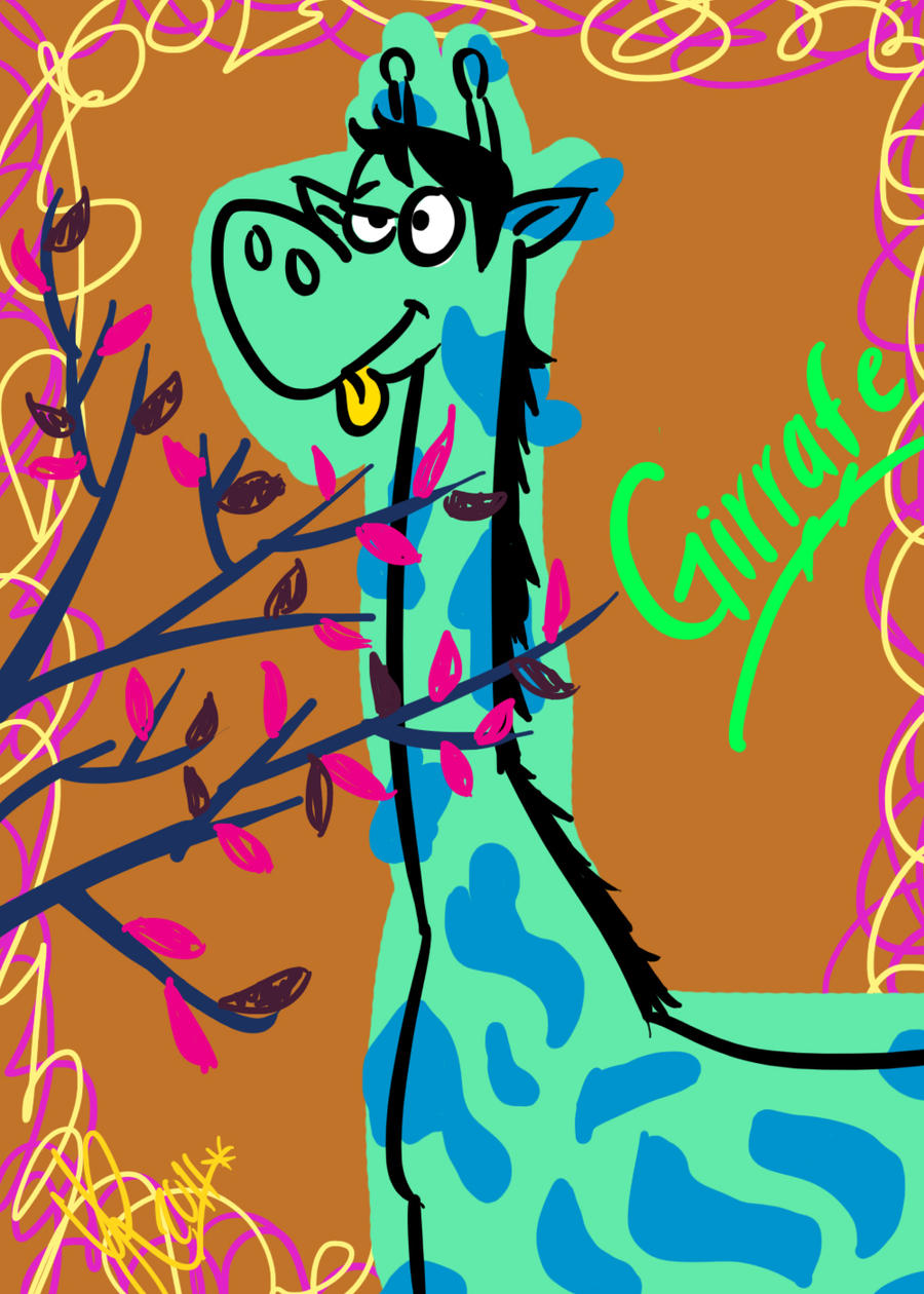 Colorful Giraffe