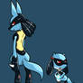 Lucario and Riolu