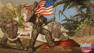 Fallout Miami: Bay of Pigs invasion AU mural