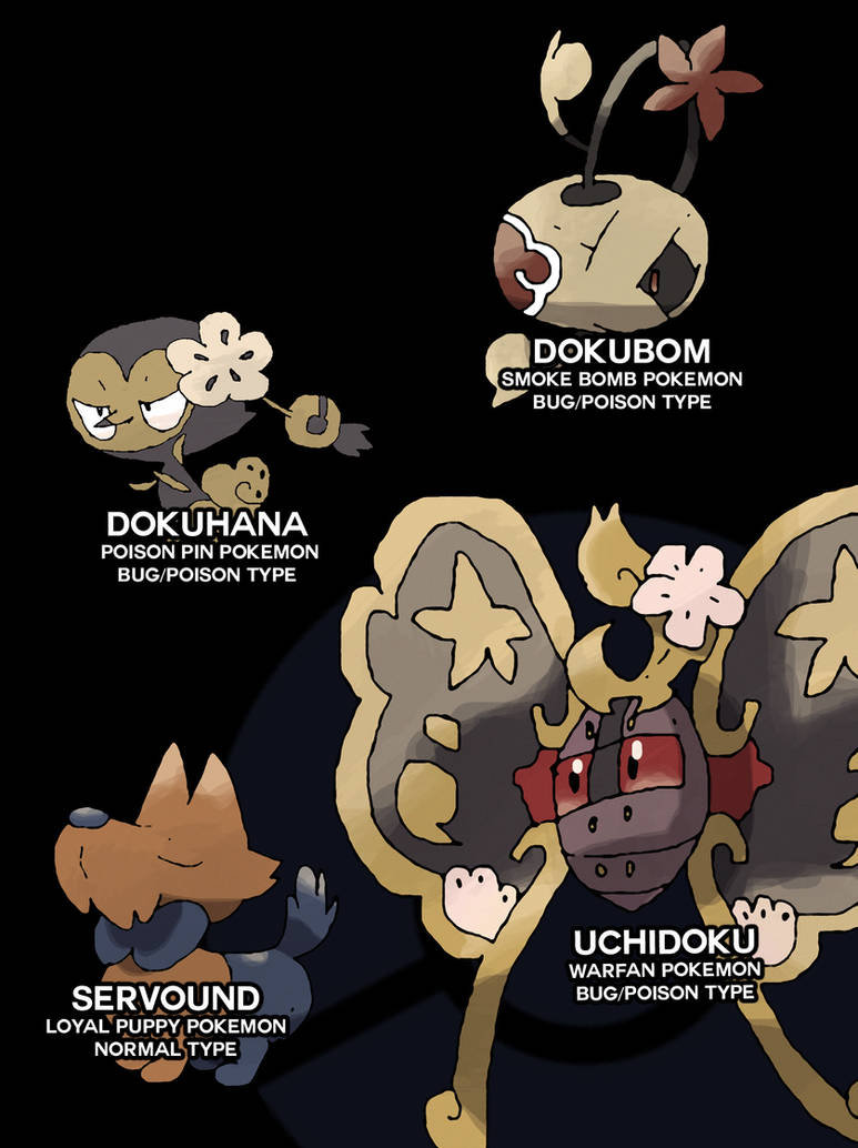 Some fakemon sketches by NachtBeirmann on DeviantArt