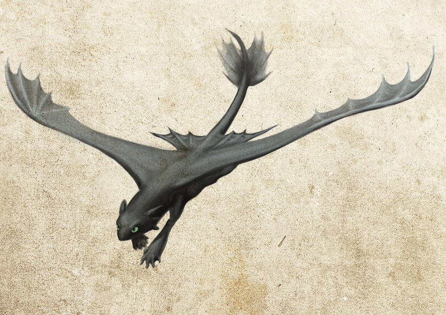 Toothless With Wind Toothless flying by Tharalin on DeviantArt