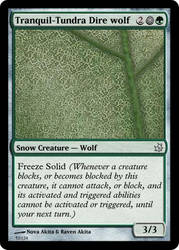 Tranquil-Tundra Dire wolf