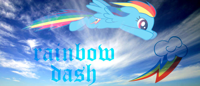 Rainbow Dash Wallpaper in the sky