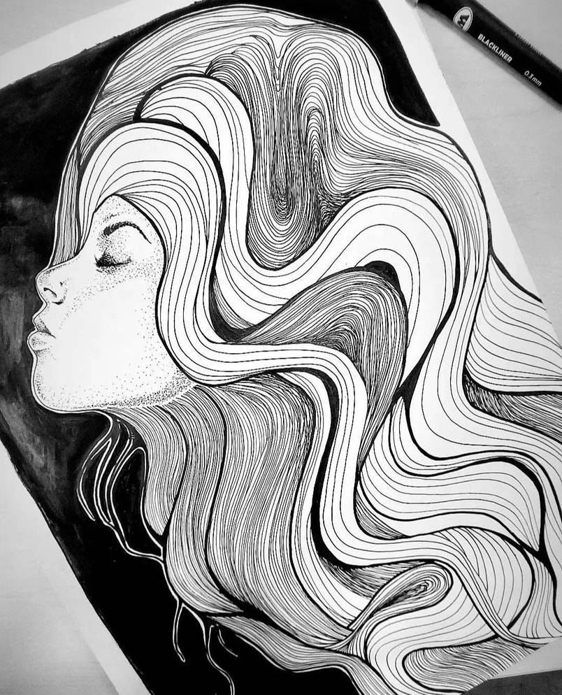 Woman Apple Ink Ink woman by Mily59 on DeviantArt