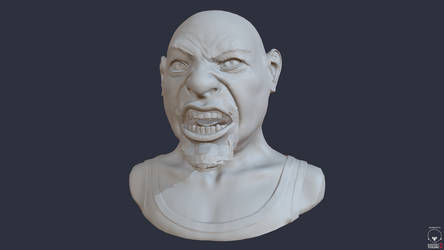 Angry Final shaded/normal map