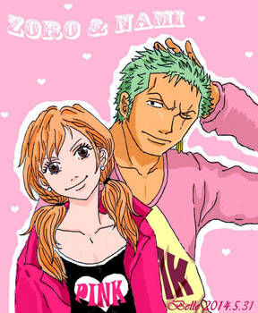 Pink(Zoro Nami)