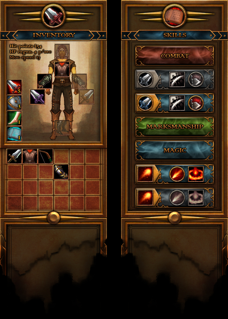 rpg competition interface