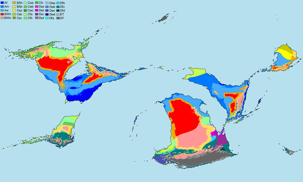 Climate Map Deviantart Edir - Climate Zones by KiriariArts on DeviantArt