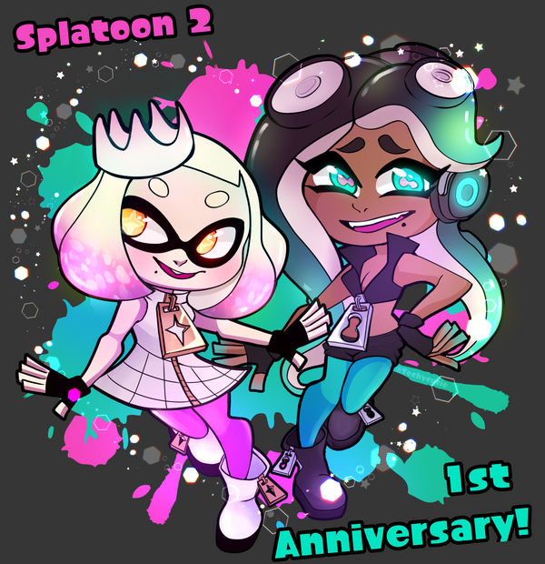 Happy 1st Anniversary SPLATOON 2 by Techycutie on DeviantArt