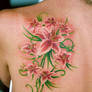 Lillies On Shoulder Blade