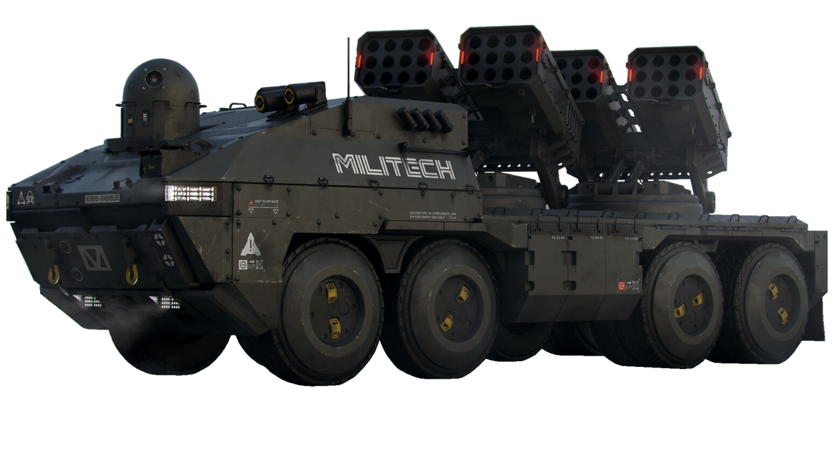 Cyberpunk 2077 Militech Rocket Launcher Truck #2 by DipperBronyPines98 ...