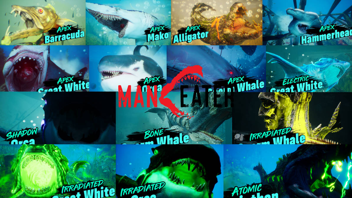 Maneater All Apex Predators including Truth Quest by DipperBronyPines98