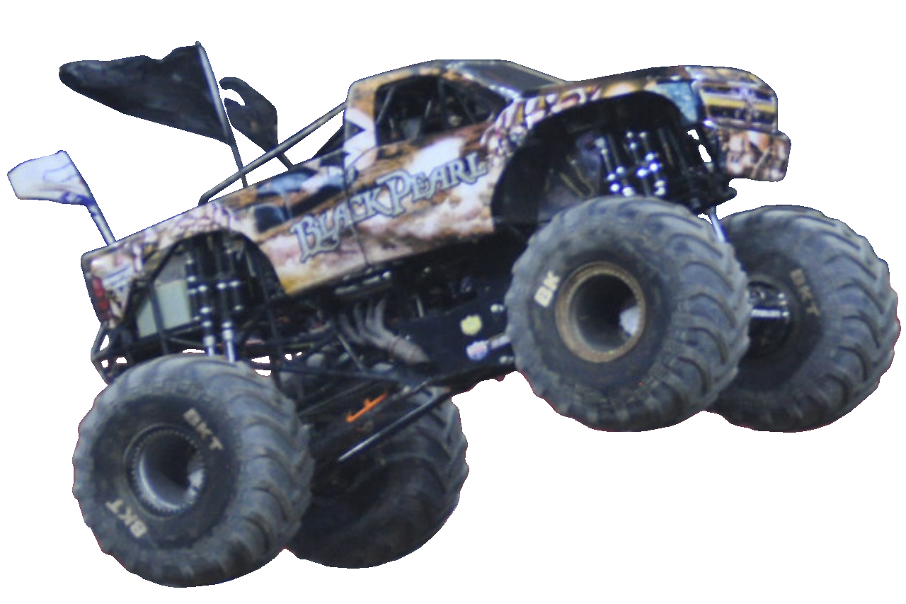 Black pearl shop monster truck toy