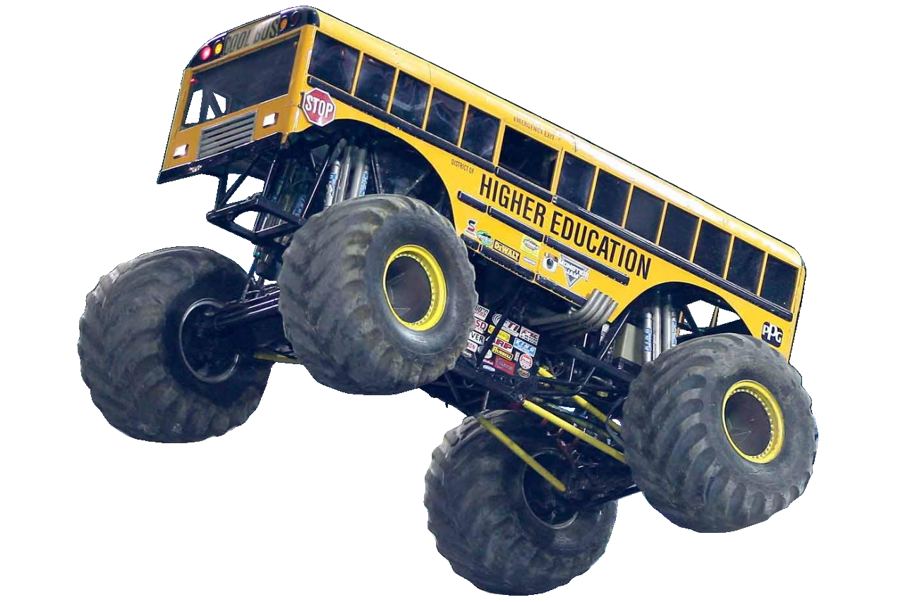 Higher education monster truck top toy