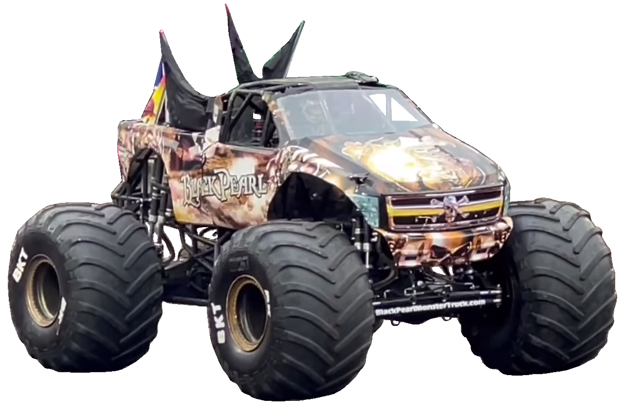 Monster jam black pearl top toy