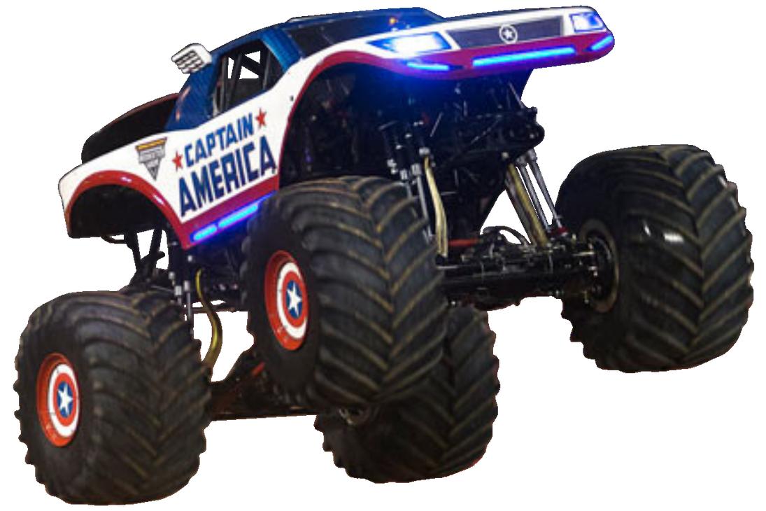 Monster jam captain america sales