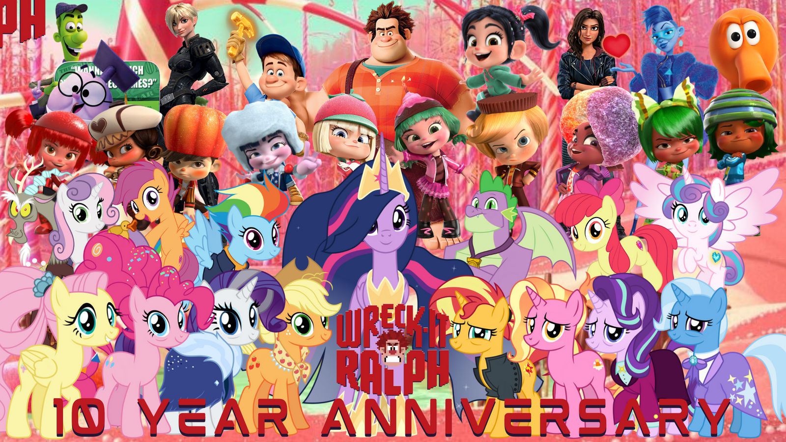 Happy 10 Year Anniversary Wreck It Ralph #10 by DipperBronyPines98 on ...
