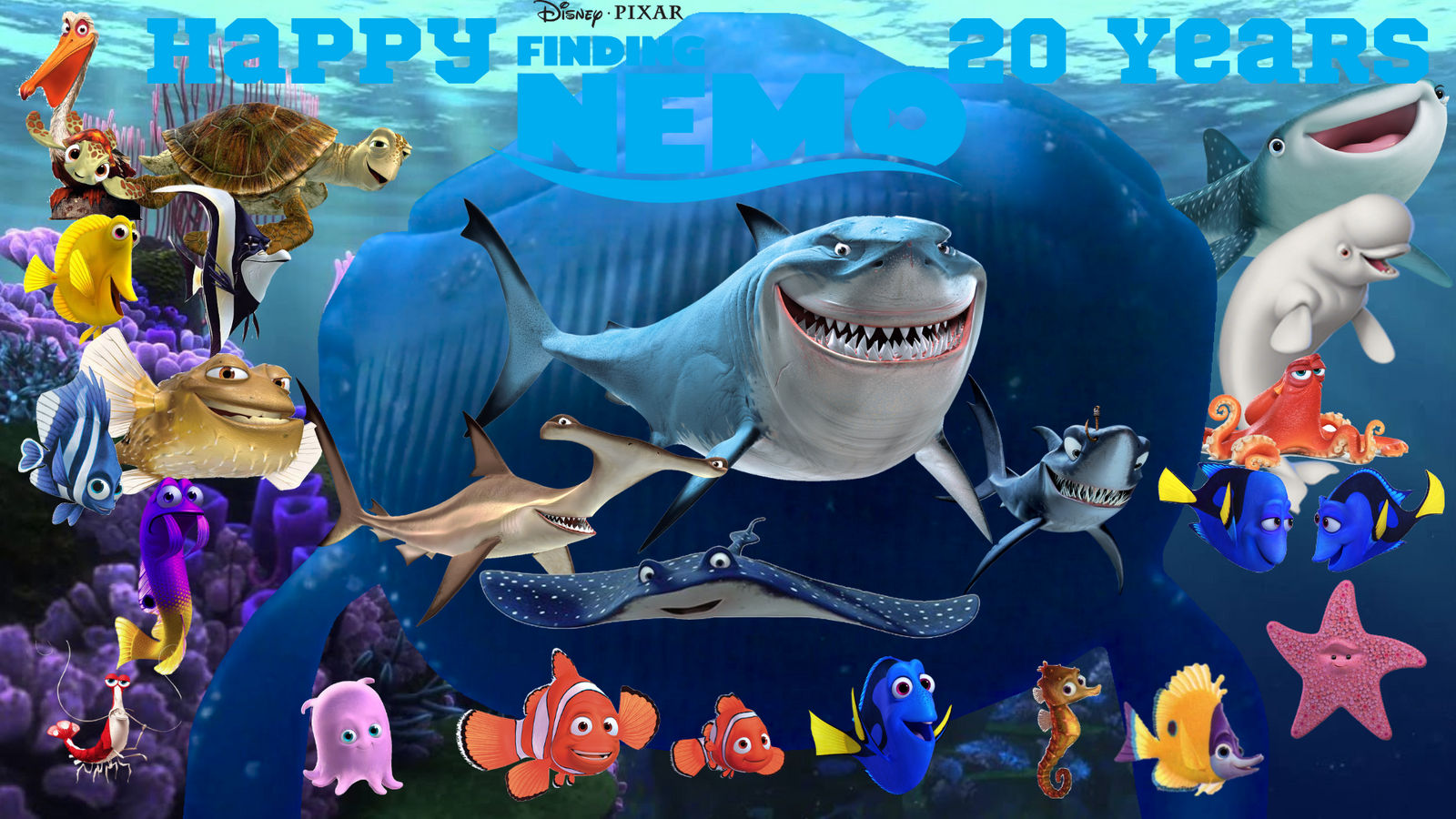 Happy 20 Years Finding Nemo #1 by DipperBronyPines98 on DeviantArt Happy 20 Years Finding Nemo #1 by DipperBronyPines98 on DeviantArt