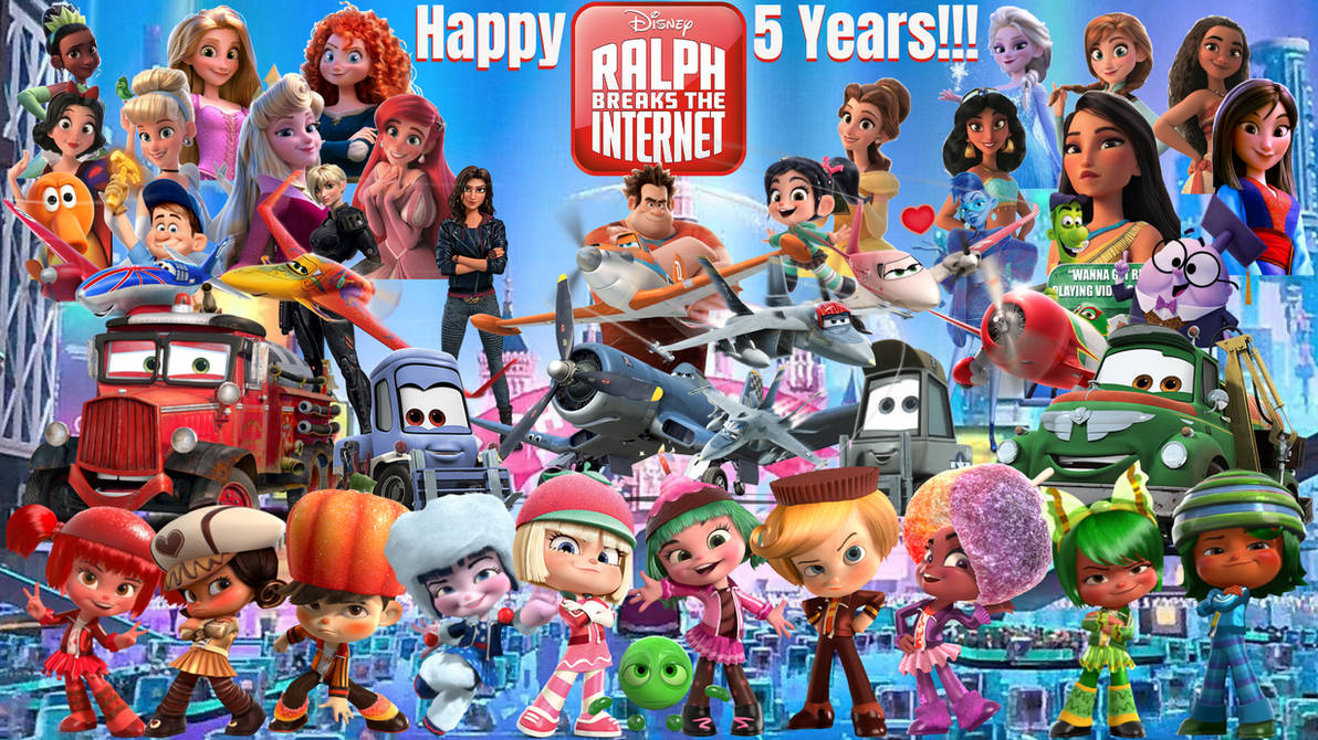Happy Ralph Happy 5 Years Ralph Breaks The Internet #3 by DipperBronyPines98 on ...