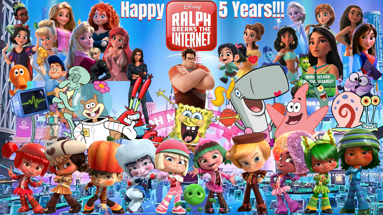 Happy Ralph Happy 5 Years Ralph Breaks The Internet #12 by DipperBronyPines98 on ...