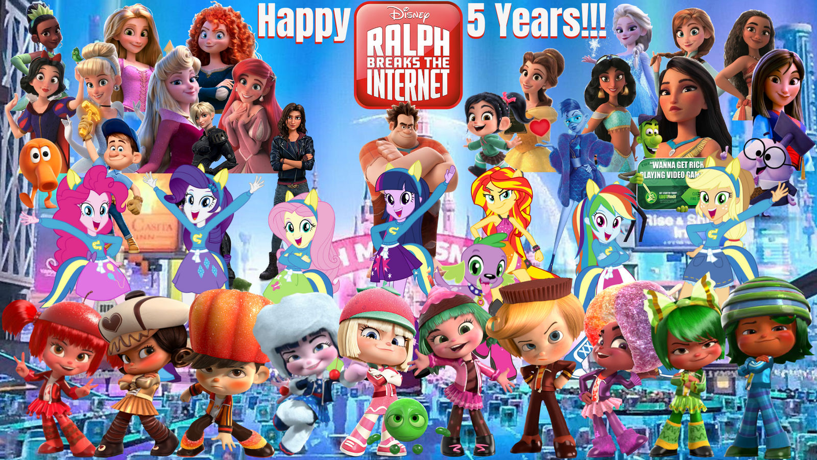 Happy Ralph Happy 5 Years Ralph Breaks The Internet #21 by DipperBronyPines98 on ...