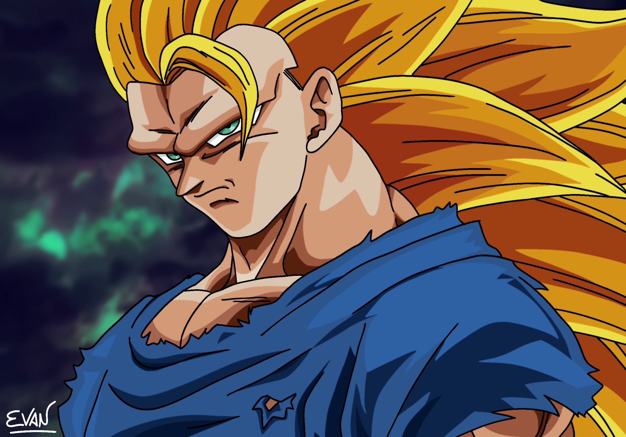 Goku Super Saiyajin 3 by HiroshiIanabaModder on DeviantArt