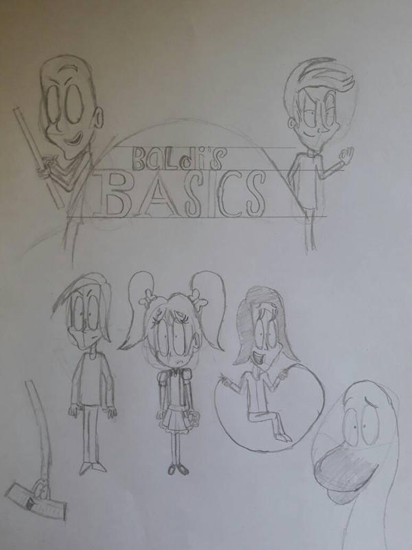baldi's basics in my style by davidetartamella on DeviantArt