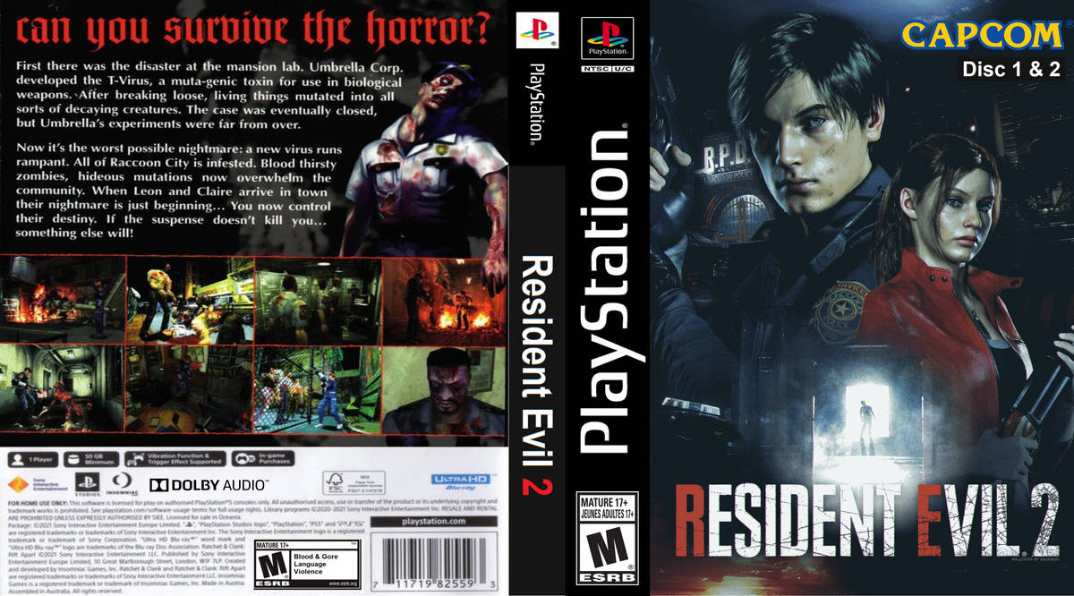 Resident Evil 2 on PS1 by CocoBandicoot31 on DeviantArt