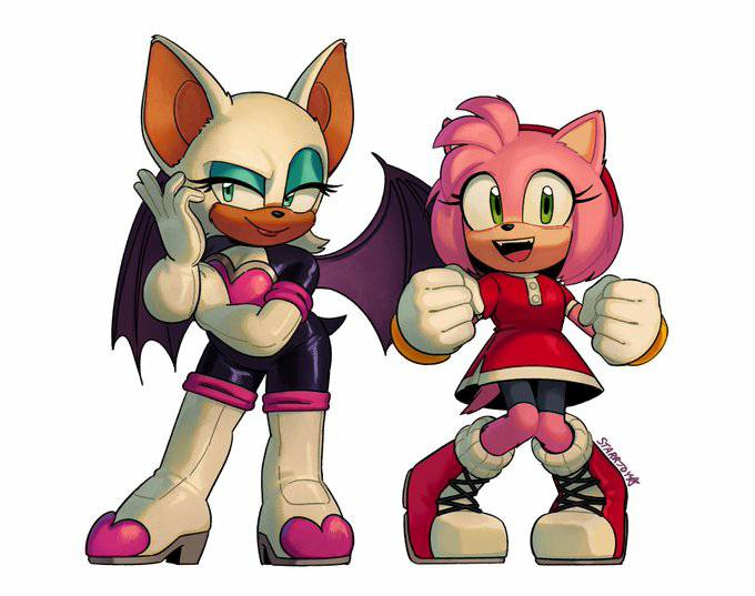 Amy Rouge Color Rouge and Amy Outfit 2025 by CocoBandicoot31 on DeviantArt