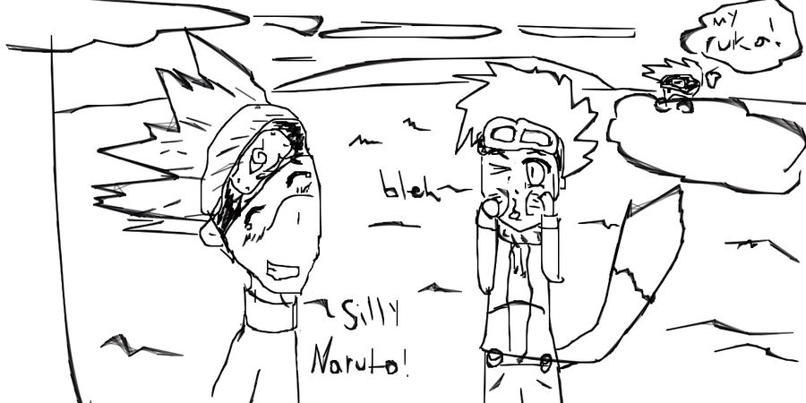 Ruka Naruto and....Kakashi?