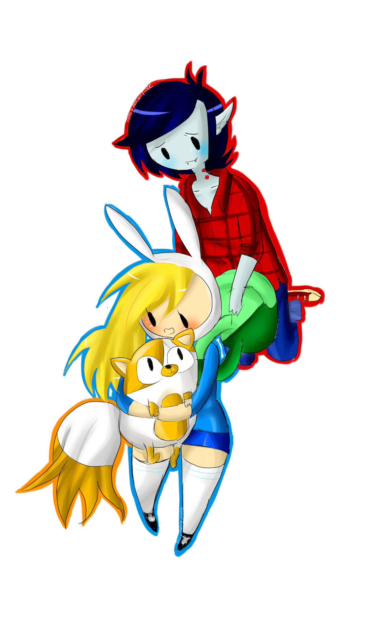 Fionna And Cake with Marshall Lee