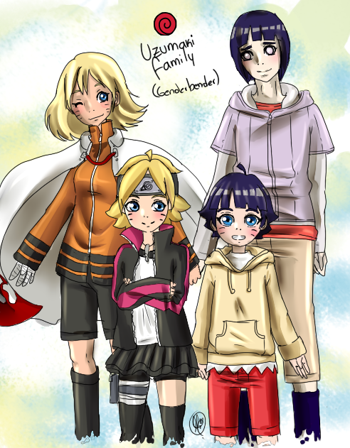 NaruHina Family - Genderbender