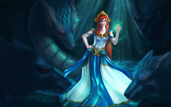 Grown up Scylla - SMITE fanart