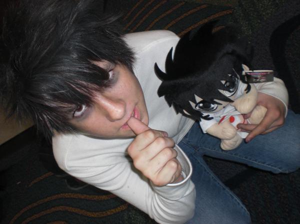 L and plushie L