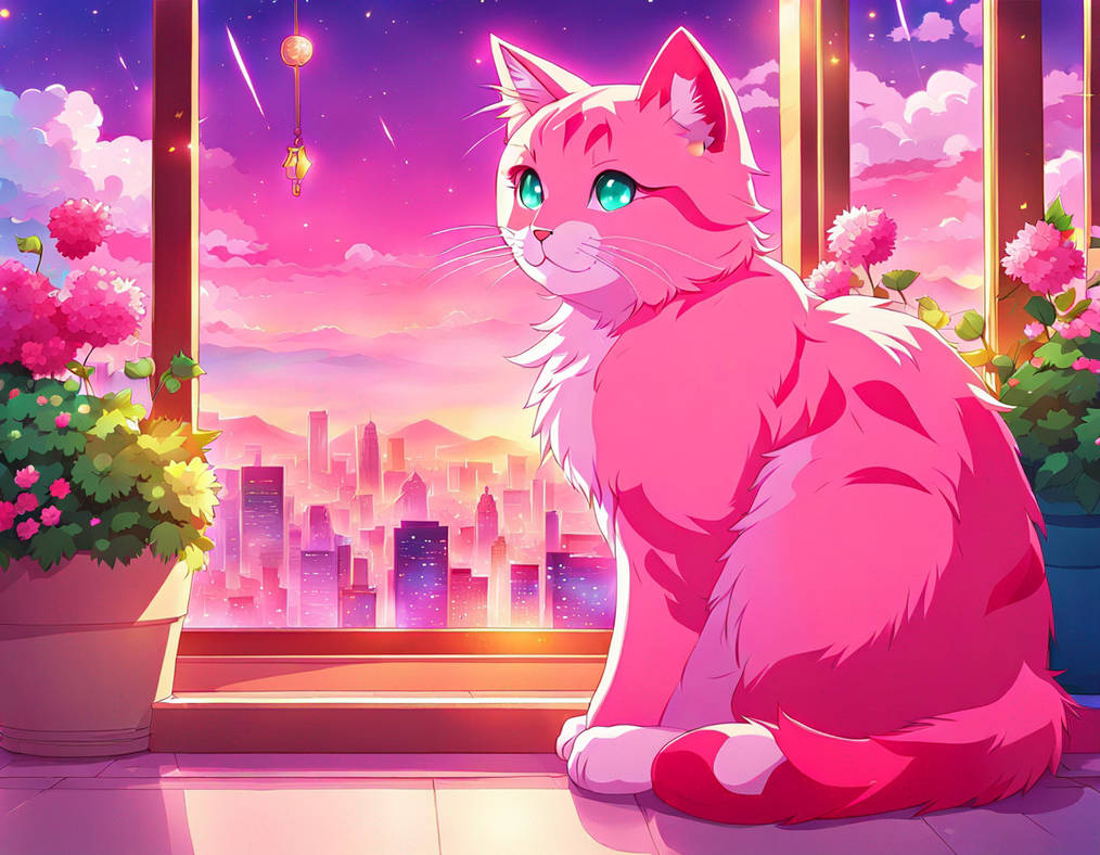 Pink Core Cat Pink Cat by ninisha1 on DeviantArt