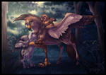 Hippogriff Family by DolphyDolphiana