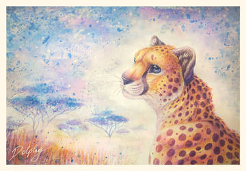 Aquarell Cheetah