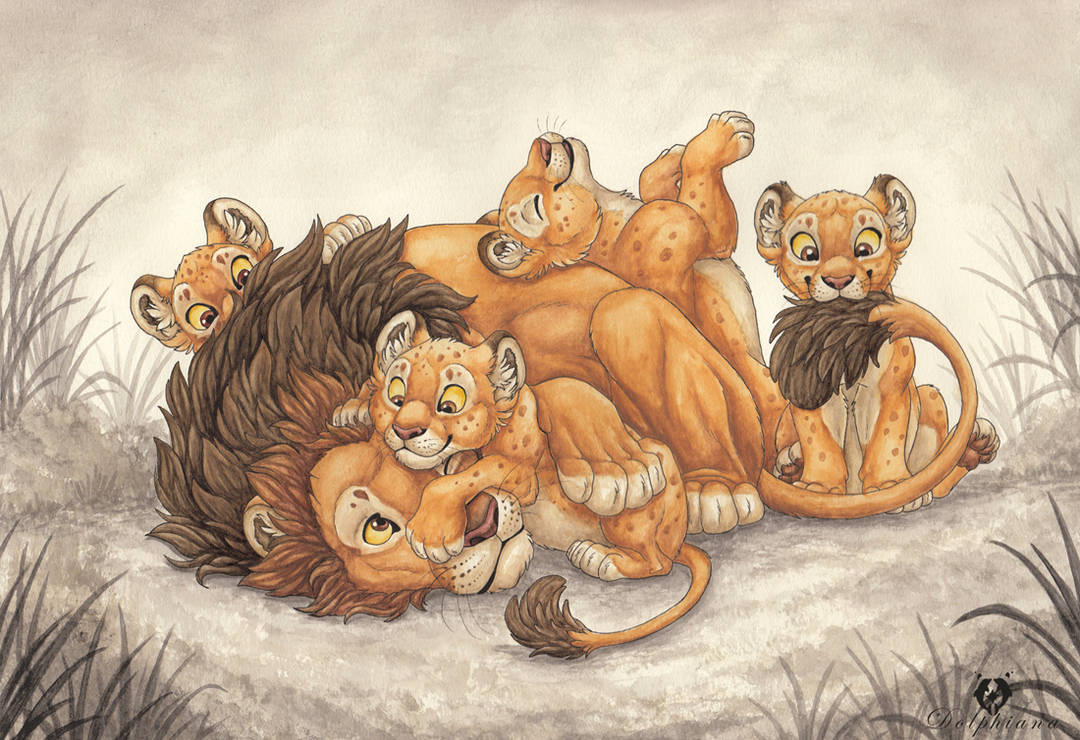 Lion Daddy by DolphyDolphiana