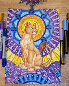 Mandala Lioness